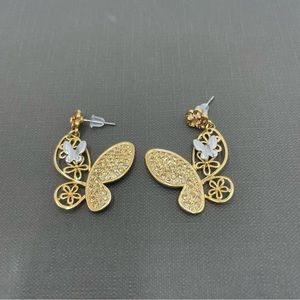 Butterfly crystal earrings